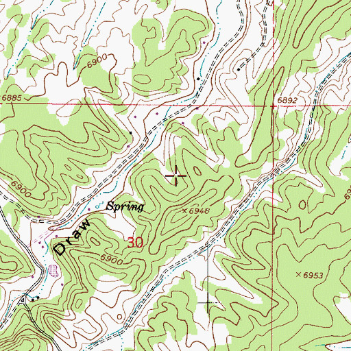 Topographic Map of Lake Mary Meadows, AZ