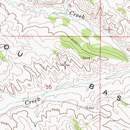 Topographic Map of Caribou Basin, ID