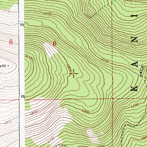 Topographic Map of Caribou Ridge, ID