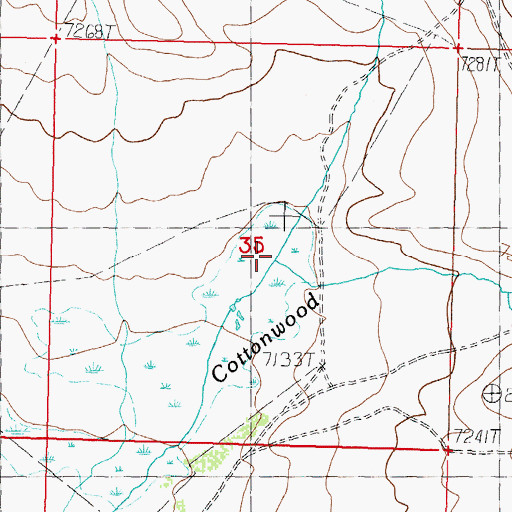 Topographic Map of Carlin Creek, ID
