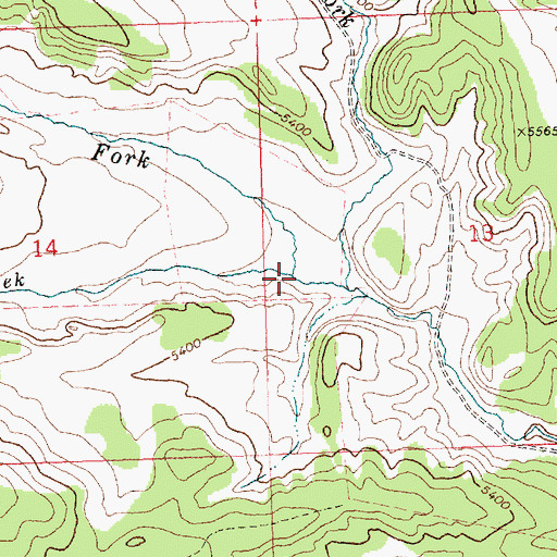 Topographic Map of Carlson Creek, ID