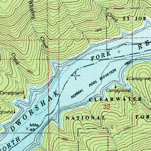 Topographic Map of Carson Cabin, ID