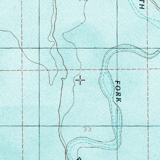 Topographic Map of Lake Cascade, ID