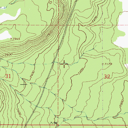 Topographic Map of Lenoux Tank, AZ