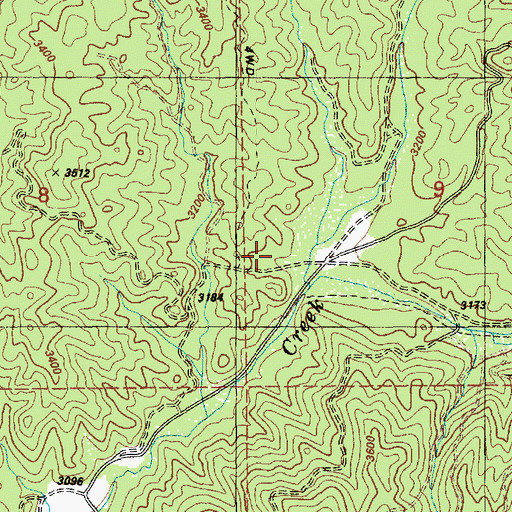 Topographic Map of Casey Cabin, ID