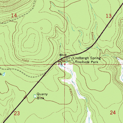 Topographic Map of Limbergh Spring, AZ