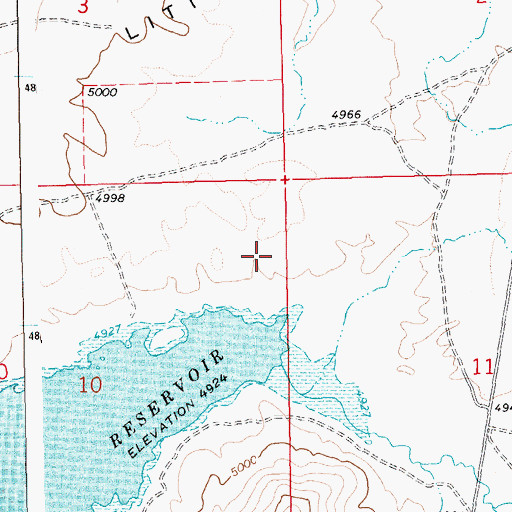 Topographic Map of Cat Creek, ID