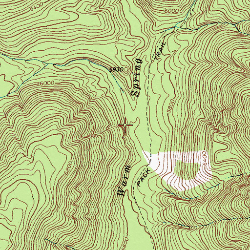 Topographic Map of Cat Creek, ID