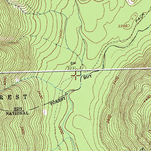 Topographic Map of Cedar Creek, ID