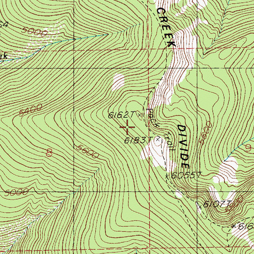 Topographic Map of Cedar Mountain, ID