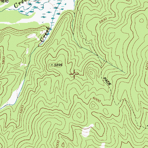 Topographic Map of Chamberlain Basin, ID