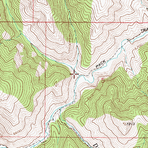 Topographic Map of Chaparral Hollow, ID