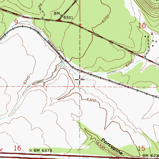 Topographic Map of Lower Tank, AZ