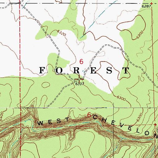 Topographic Map of Lower Tillman, AZ