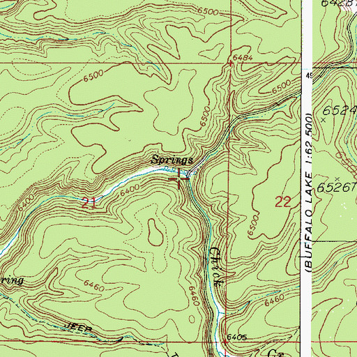 Topographic Map of Chick Creek, ID