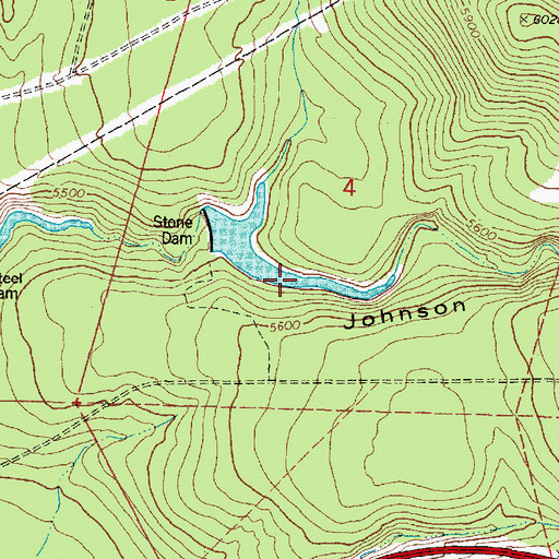 Topographic Map of Masonry Number Two Reservoir, AZ