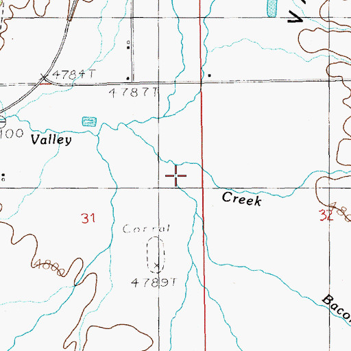 Topographic Map of Chipps Creek, ID