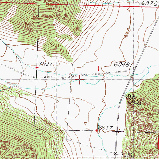 Topographic Map of Christian Gulch, ID