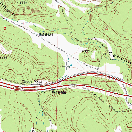 Topographic Map of McLellan Siding Tank, AZ