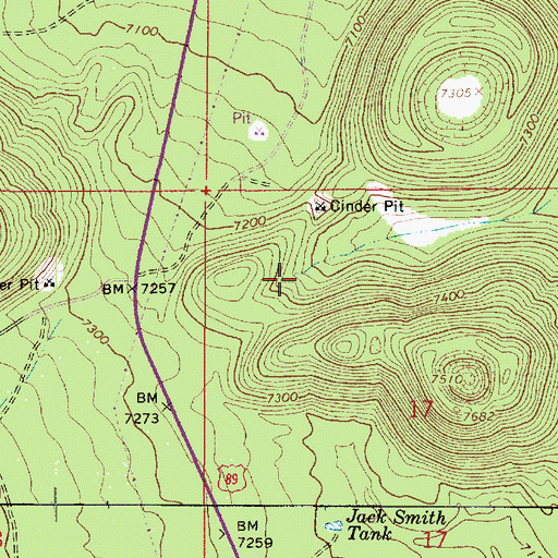 Topographic Map of Medicine Valley, AZ