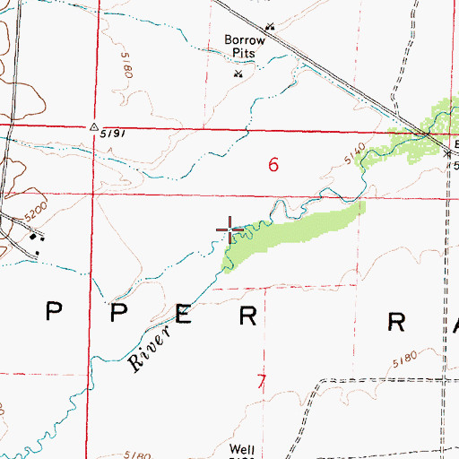 Topographic Map of Circle Creek, ID