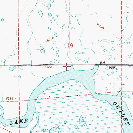 Topographic Map of Clark Creek, ID