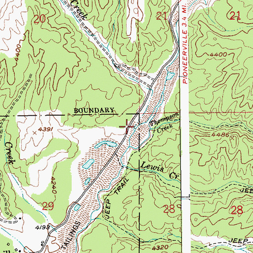 Topographic Map of Clay Creek, ID