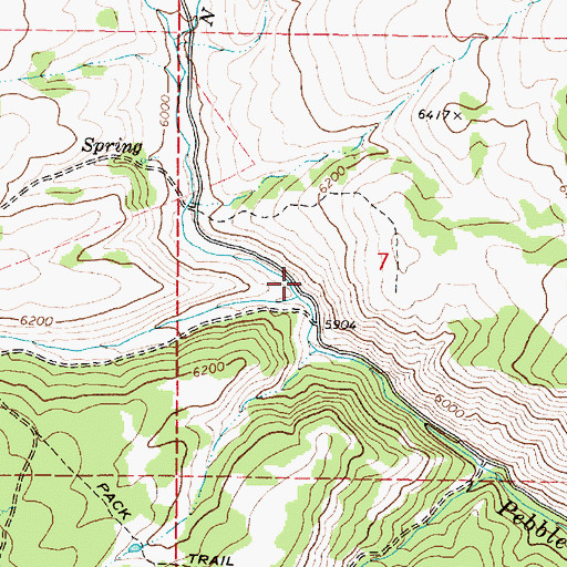 Topographic Map of Clear Creek, ID
