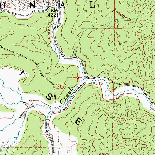 Topographic Map of Clear Creek, ID