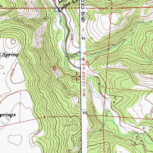 Topographic Map of Clear Creek, ID