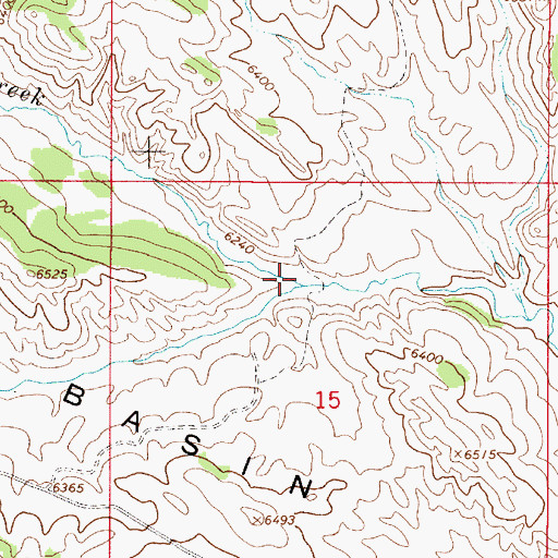 Topographic Map of Clear Creek, ID