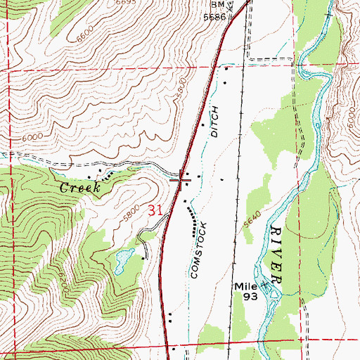 Topographic Map of Clear Creek, ID