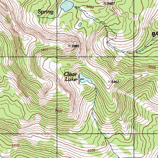 Topographic Map of Clear Lake, ID