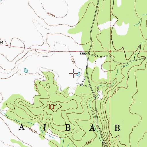 Topographic Map of Montezuma Tank, AZ