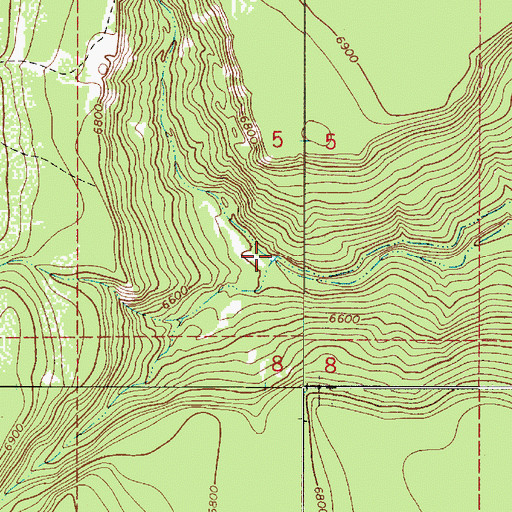 Topographic Map of Morton Canyon Wash, AZ
