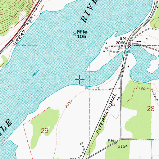 Topographic Map of Cocolalla Creek, ID