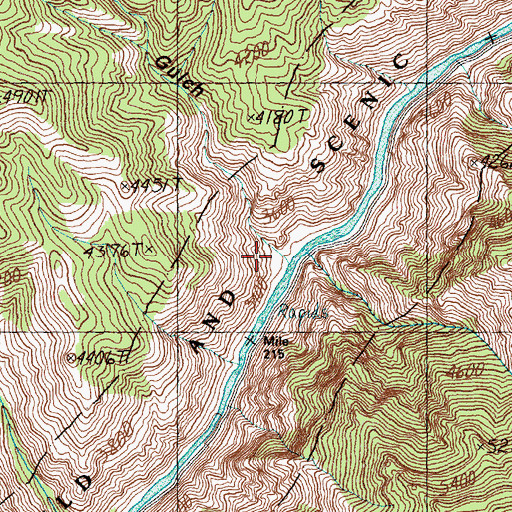 Topographic Map of Cohen Gulch, ID