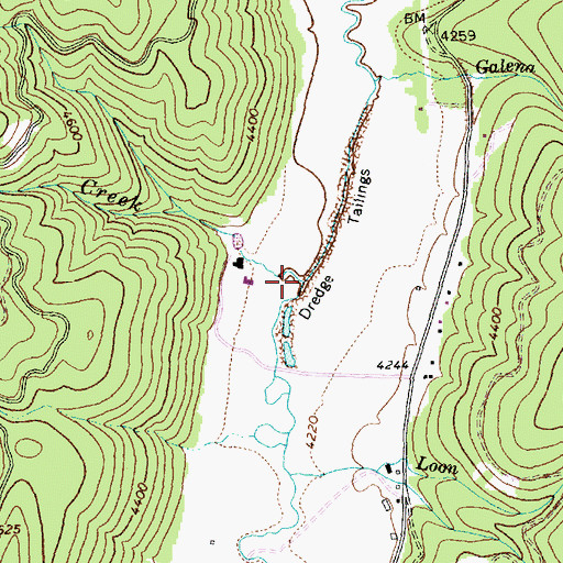 Topographic Map of Cole Creek, ID