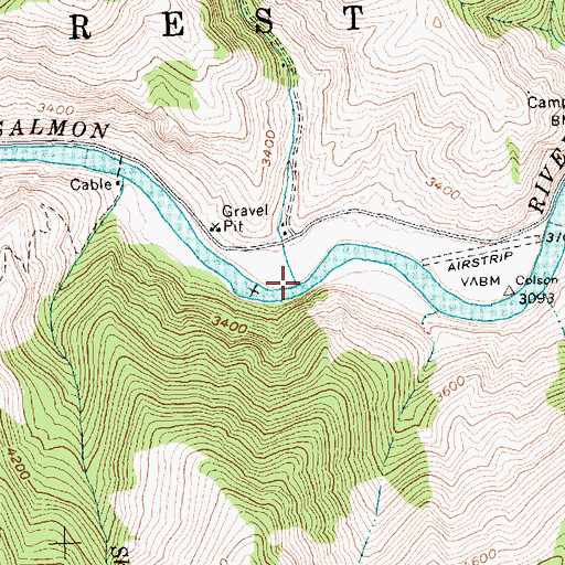 Topographic Map of Colson Creek, ID