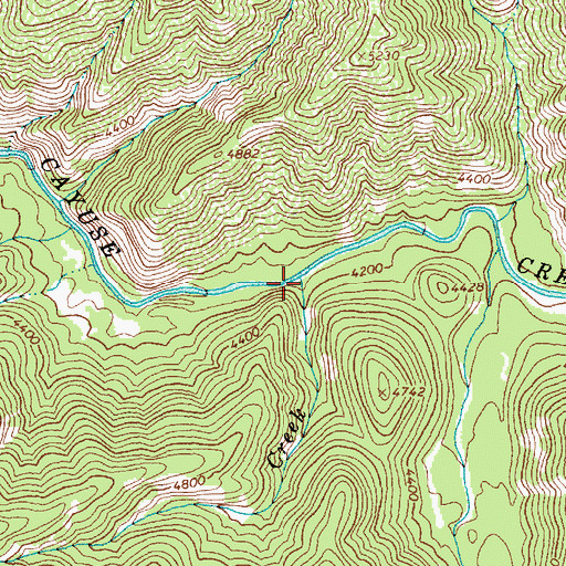 Topographic Map of Colt Creek, ID