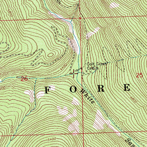 Topographic Map of Colt Creek, ID