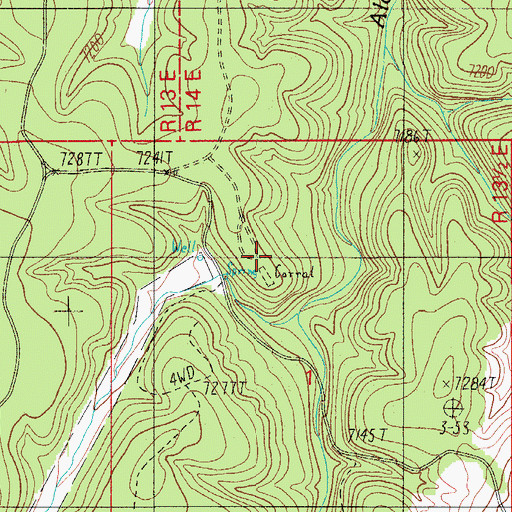 Topographic Map of Nagel Logging Camp, AZ