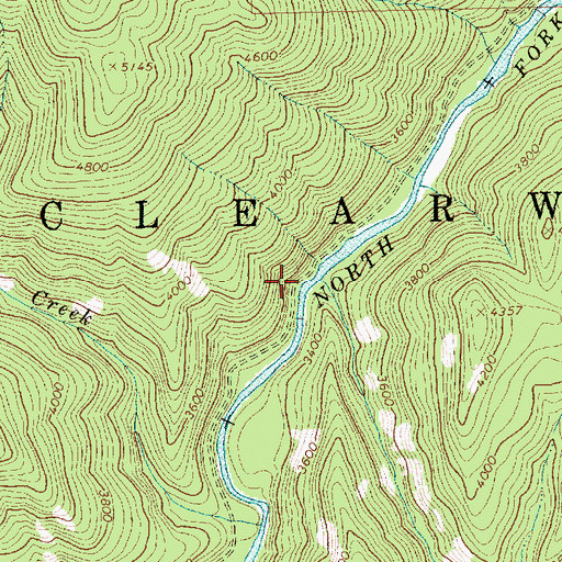 Topographic Map of Comet Creek, ID