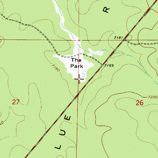 Topographic Map of Natural Tank, AZ