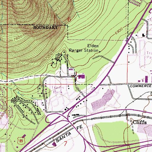 Topographic Map of Christensen Elementary School, AZ
