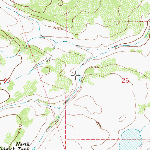 Topographic Map of North Kinnikinick Tank, AZ