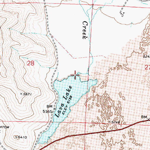 Topographic Map of Copper Creek, ID