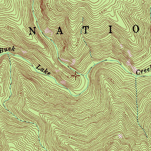 Topographic Map of Copper Creek, ID