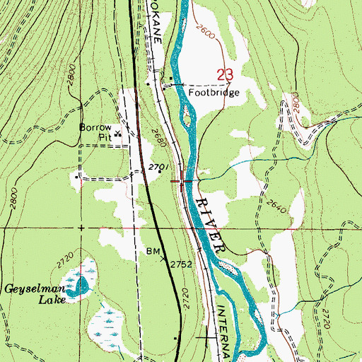 Topographic Map of Copper Creek, ID