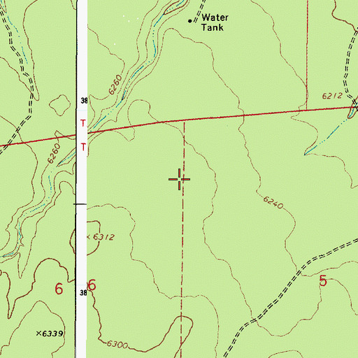 Topographic Map of Orange Tank, AZ